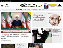 Tablet Screenshot of courrierinternational.com